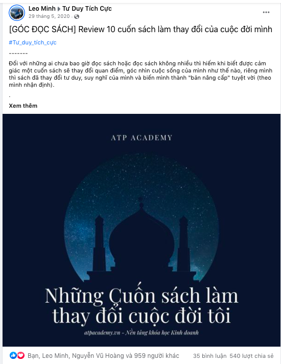 Dạng Content Book Reviews