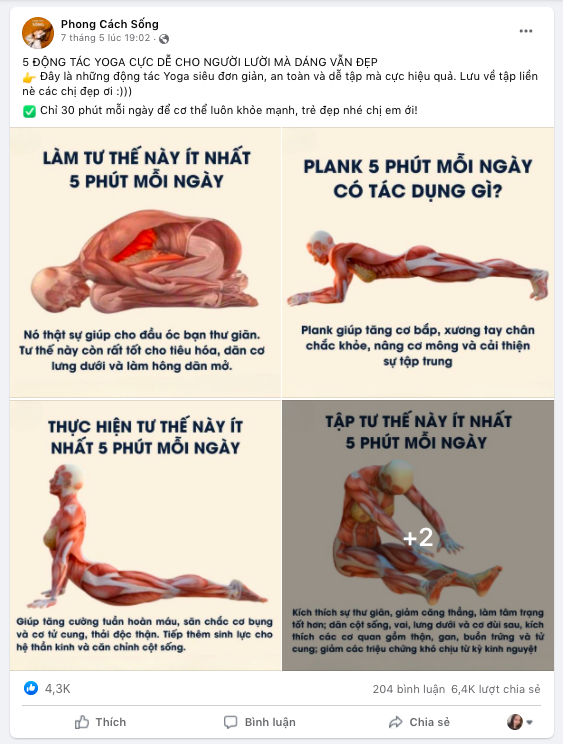 Dạng Content Lists