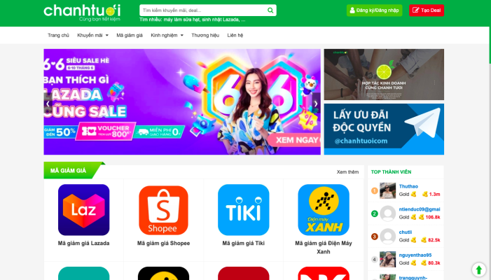 Đặt banner quảng cáo của phía nhà cung cấp ngay đầu site để gia tăng sự quan tâm