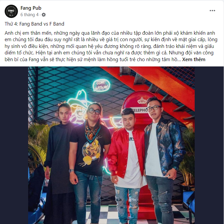 Bài viết Facebook mang đậm phong cách của một quán bar