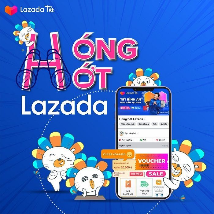 Lazada và các trang thương mại điện tử khách thường xuyên áp dụng chương trình khuyến mãi dành tặng khách hàng