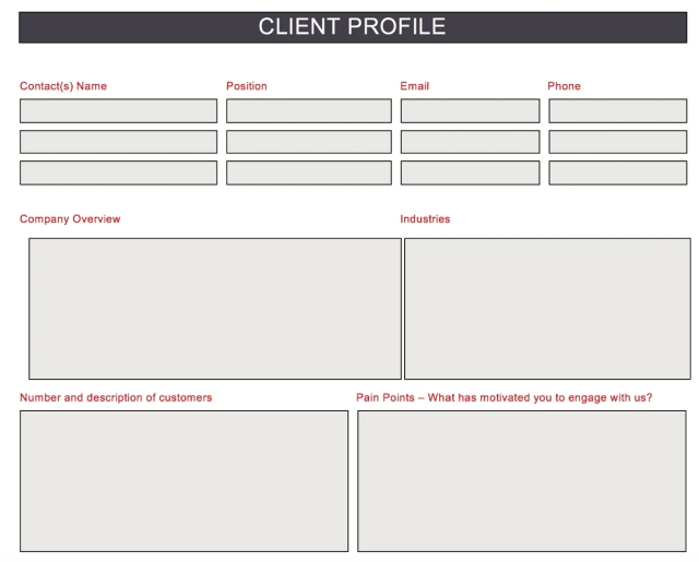 customer profile