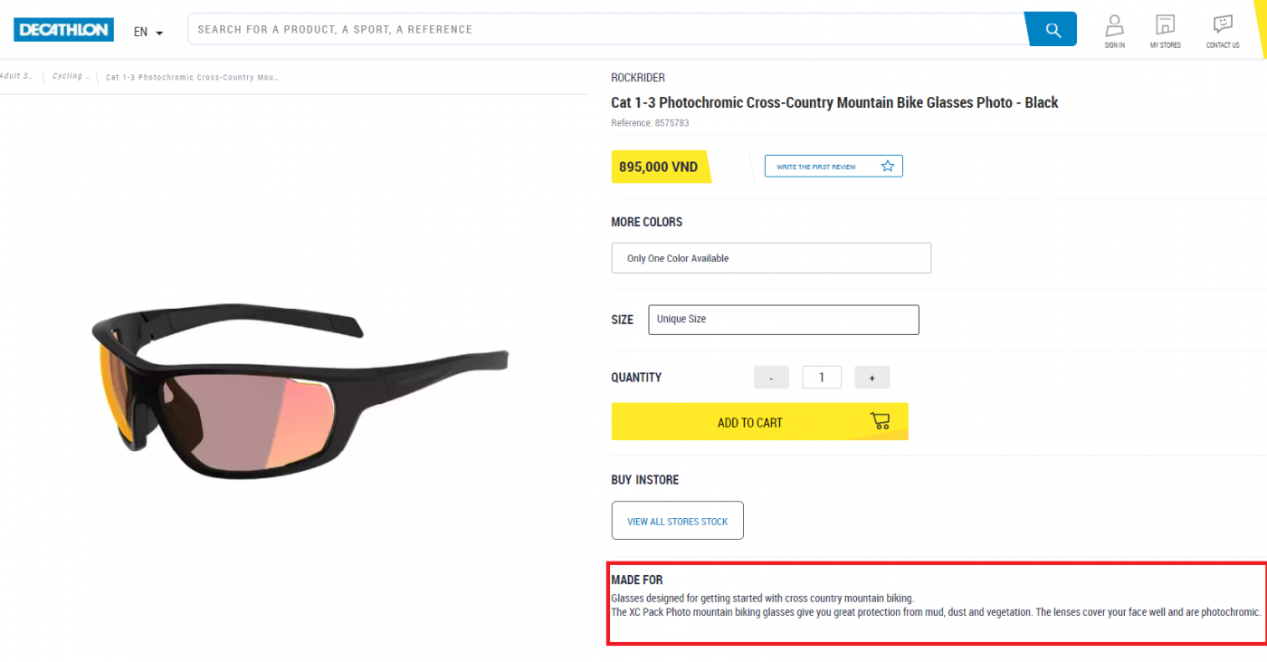 Nhận thức có chọn lọc - Decathlon