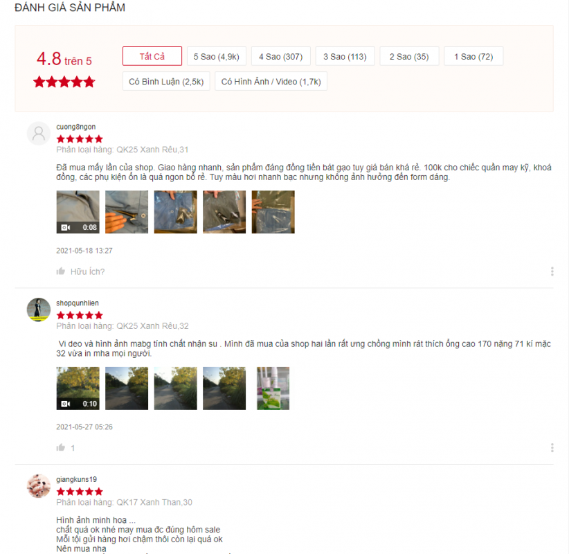 hiệu ứng lan tỏa - review từ khách hàng