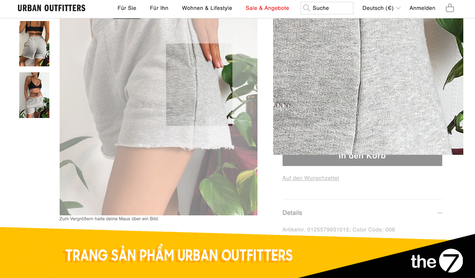 Trang sản phẩm Urban Outfitters