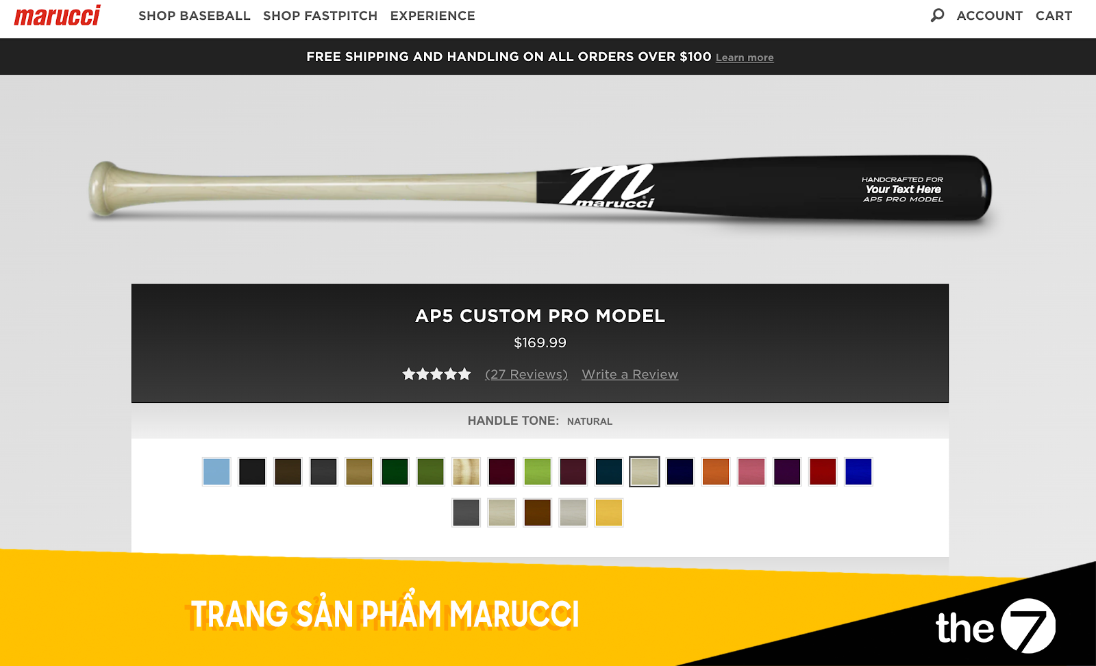 Thiết kế website bán hàng - Trang bán hàng Marucci