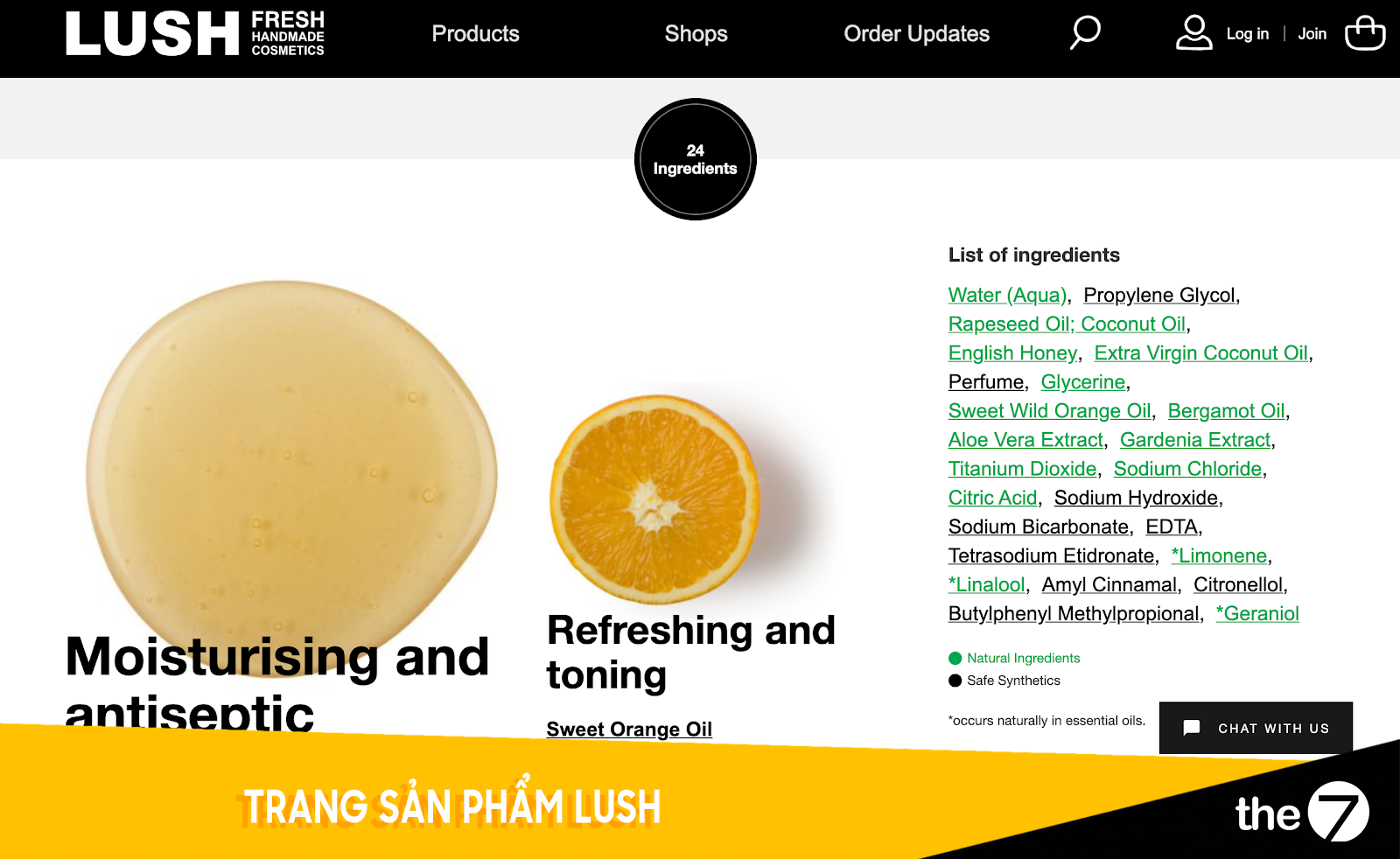 Thiết kế website bán hàng - Trang bán hàng Lush