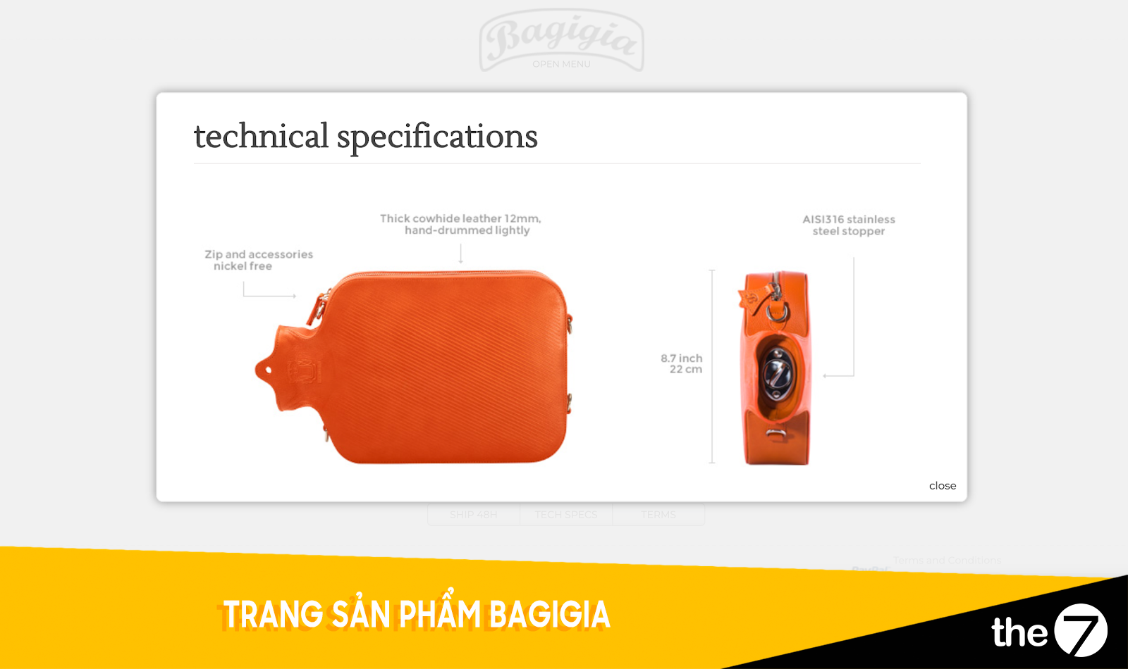 Thiết kế website bán hàng - Trang bán hàng Babagia