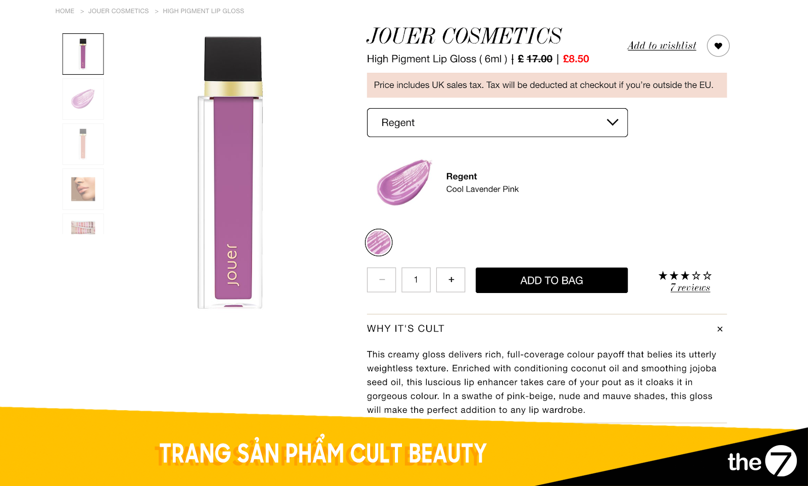 Trang sản phẩm Cult Beauty