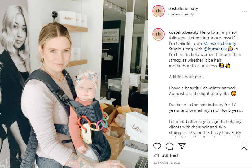 Một bài giới thiệu ấn tượng của doanh nghiệp @costello.beauty trên Instagram
