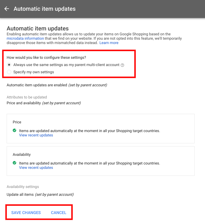 Cài đặt chế độ tự cập nhật