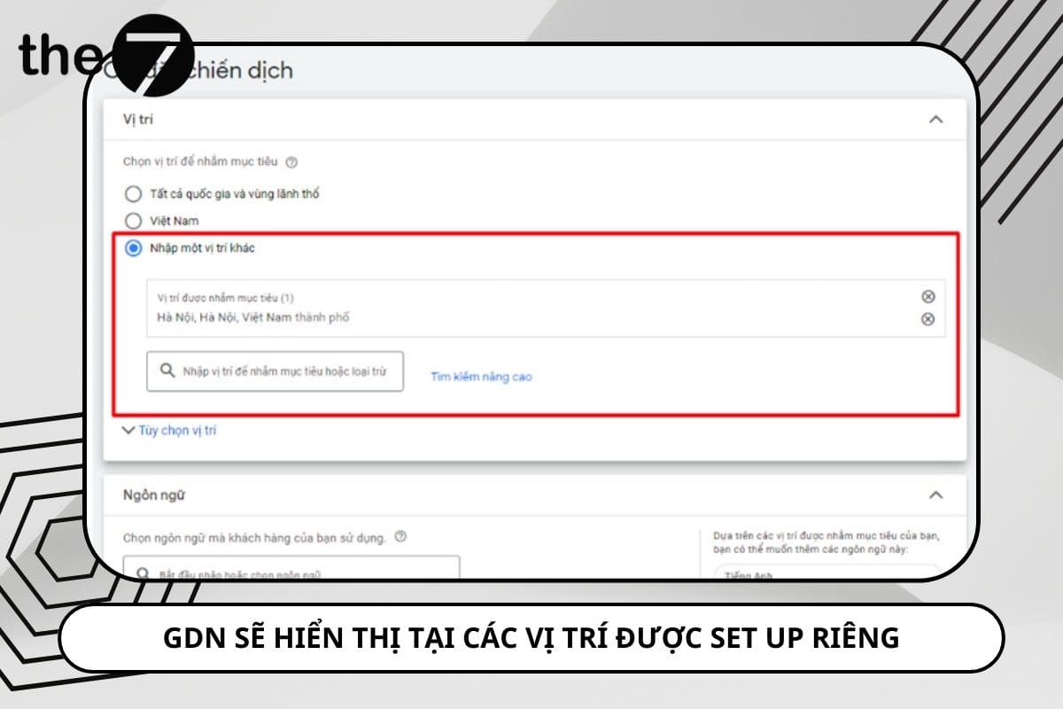 Google Display Network (GDN) cho phép bạn hiển thị quảng cáo trên các trang web cụ thể thông qua việc cung cấp URL vị trí.