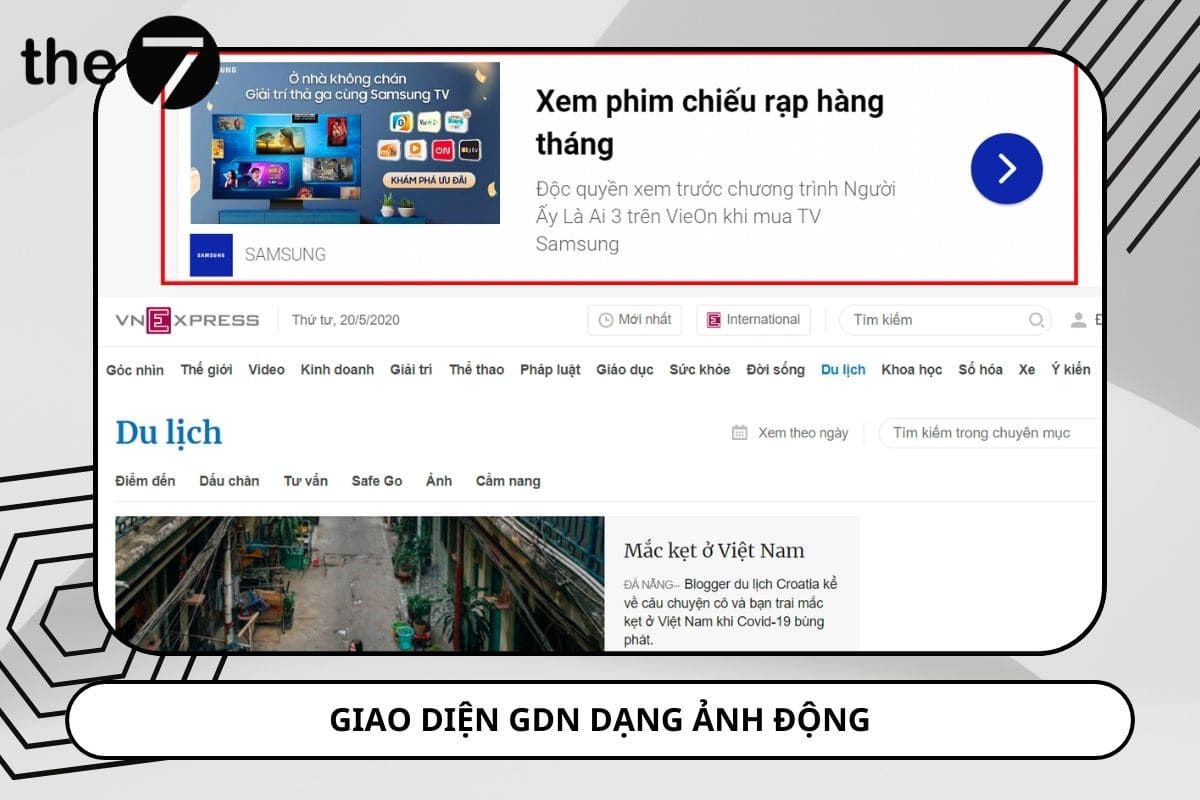 Google GDN hiển thị dạng ảnh rộng