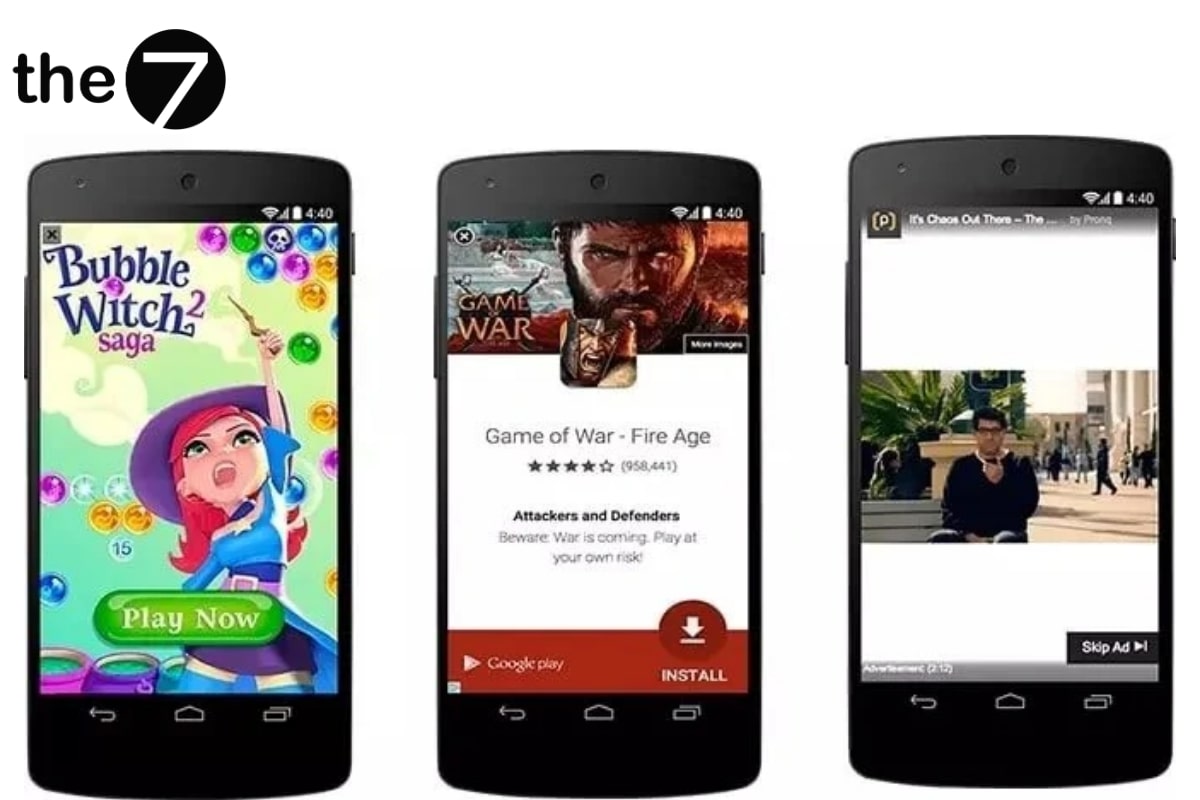 Vị trí xuất hiện quảng cáo banner Google trên các ứng dụng tương đối linh hoạt