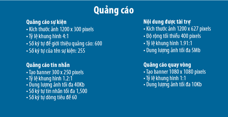 Kích thước hình ảnh quảng cáo