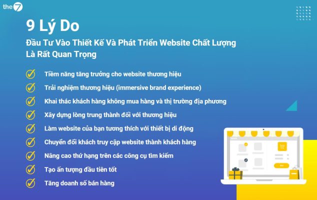 Lí do đầu tư vào thiết kế và phát triển website chất lượng là rất quan trọng