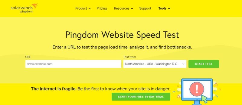 Pingdom Website Speed Test
