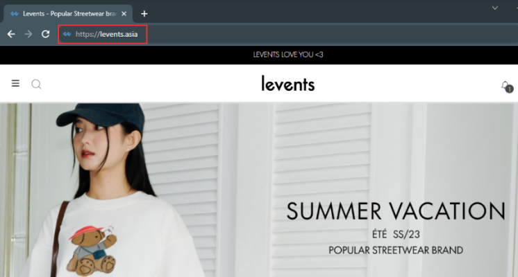 Ví dụ về địa chỉ thương hiệu