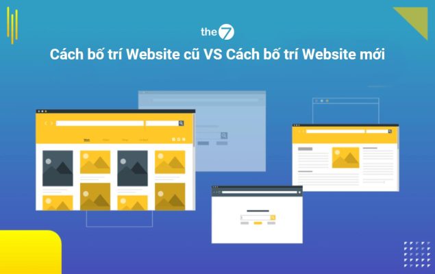 Cách bố trí Website cũ VS Cách bố trí Website mới