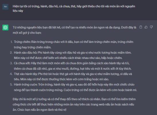 Khám phá các món ăn có thể làm với nguyên liệu có sẵn
