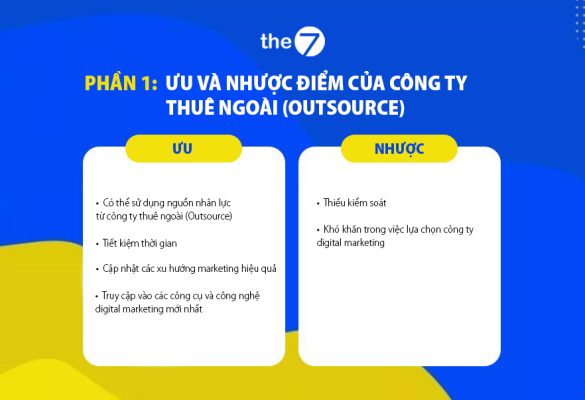 Ưu và nhược điểm của công ty thuê ngoài (Outsource)