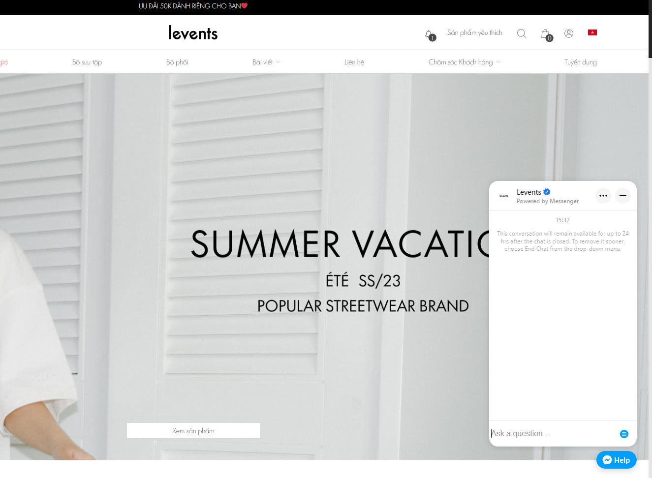 Tính năng hỗ trợ trò chuyện trực tiếp