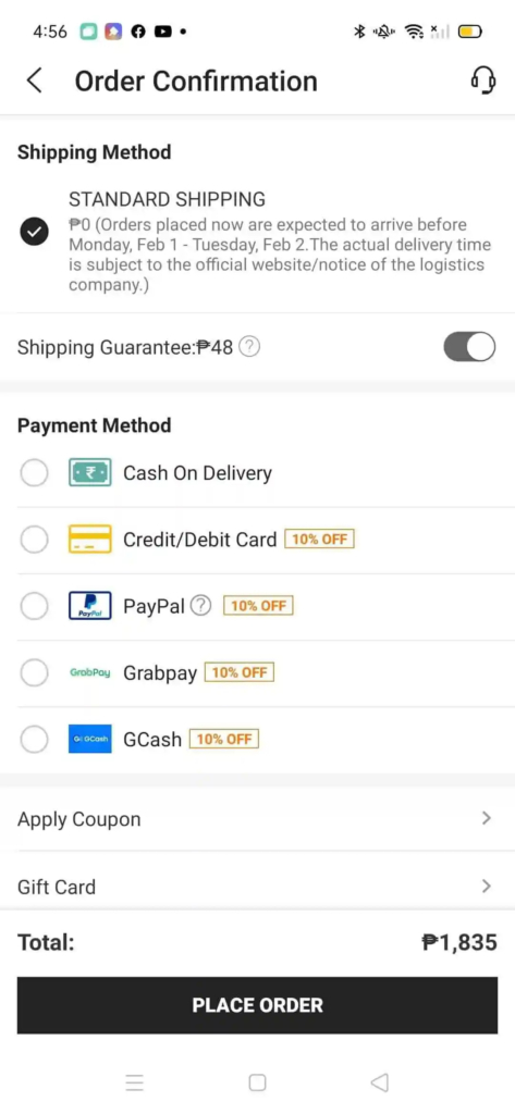 Tính năng thanh toán nâng cao