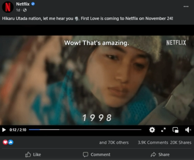 Netflix on Facebook