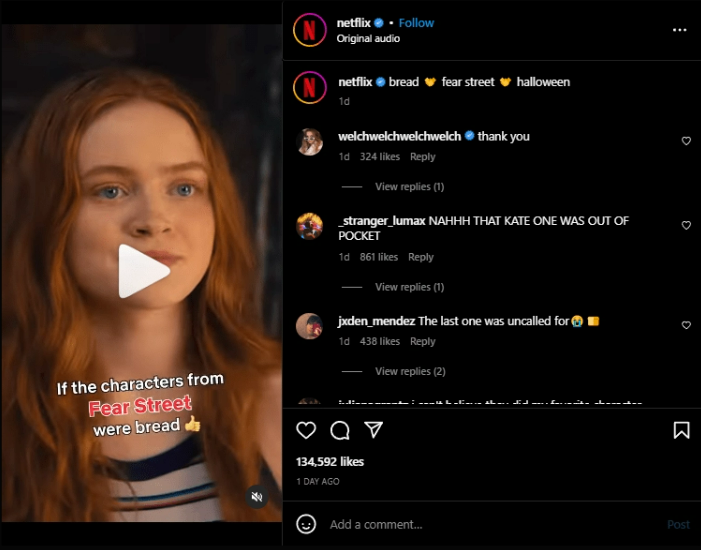 Netflix on Instagram