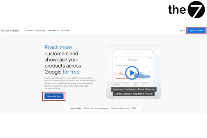 Tạo tài khoản Google Merchant Centre