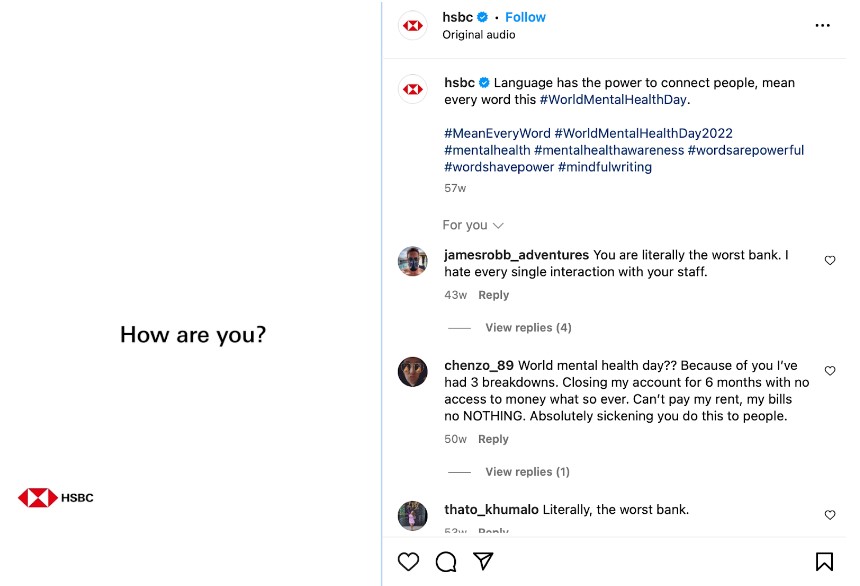 HSBC trên Instagram 3