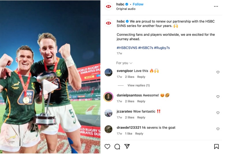 HSBC trên Instagram