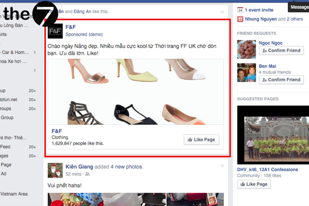 nhấp vào một liên kết (Link