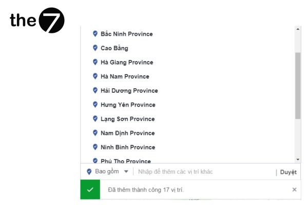 quá trình thêm vị trí