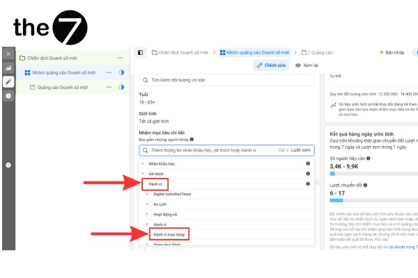 Target đối tượng đã tìm mua sản phẩm