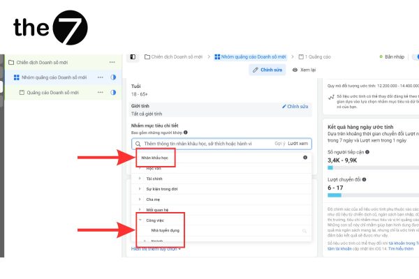 Target đối tượng theo nơi làm việc