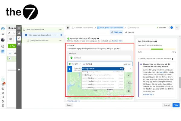 taget khu vực vị trí