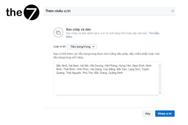 Nhập thành phố target