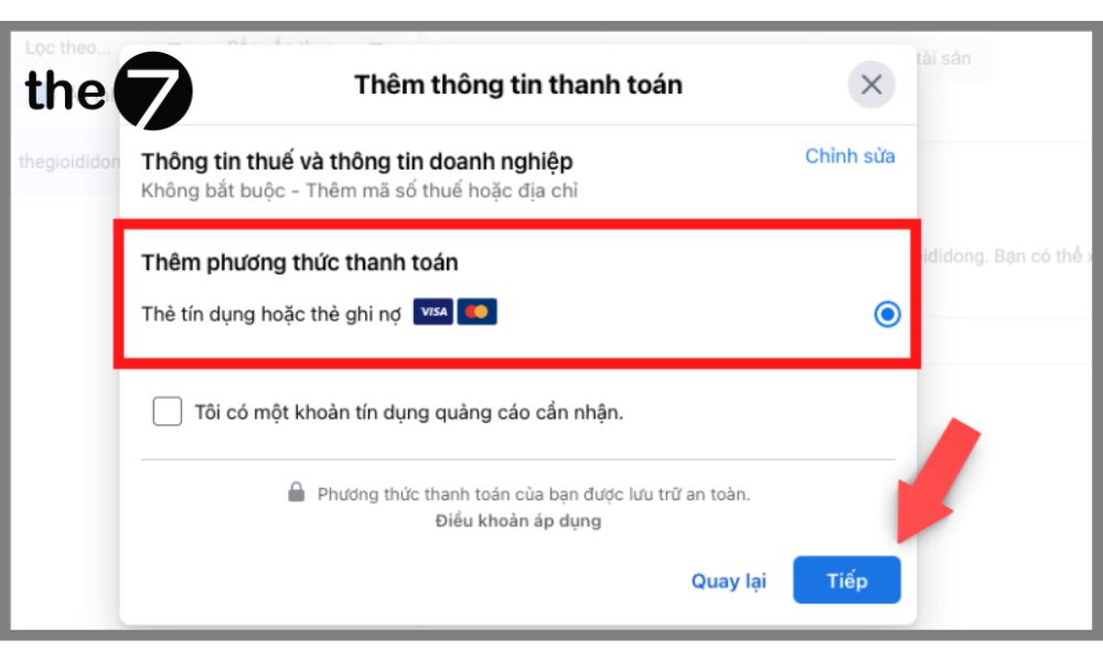Chọn phương thức thanh toán phù hợp