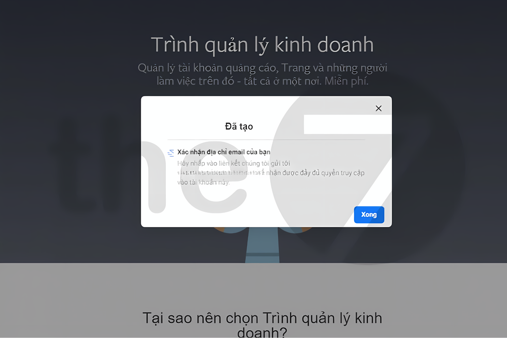 Tài khoản quảng cáo Facebook Business