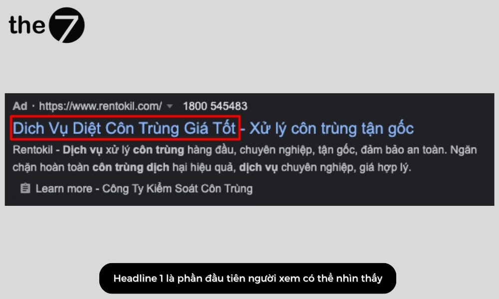 Đây là phần đầu tiên mà người xem có thể nhìn thấy