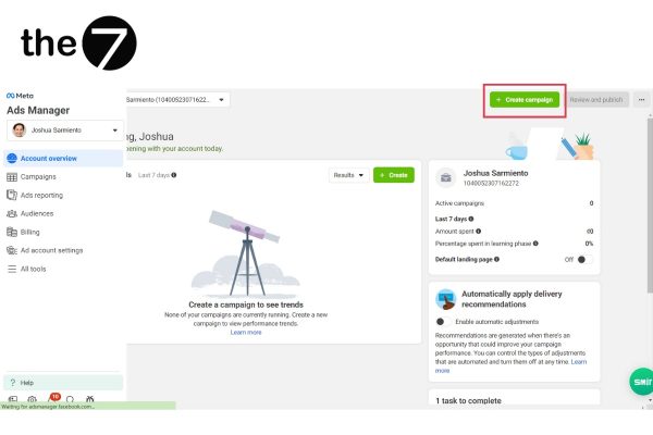 Tạo chiến dịch quảng cáo 