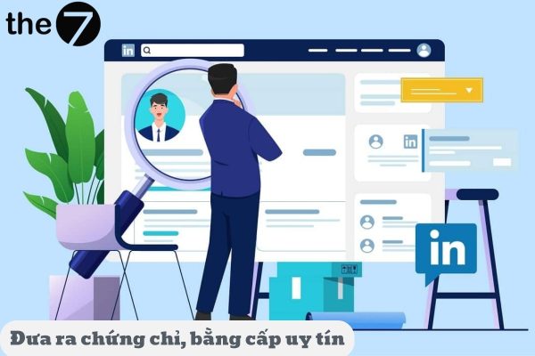 Đưa ra chứng chỉ, bằng cấp uy tín để tạo sự tin tưởng cho doanh nghiệp