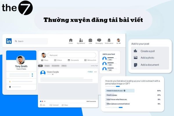 Đăng tải bài viết thường xuyên giúp tối ưu LinkedIn SEO