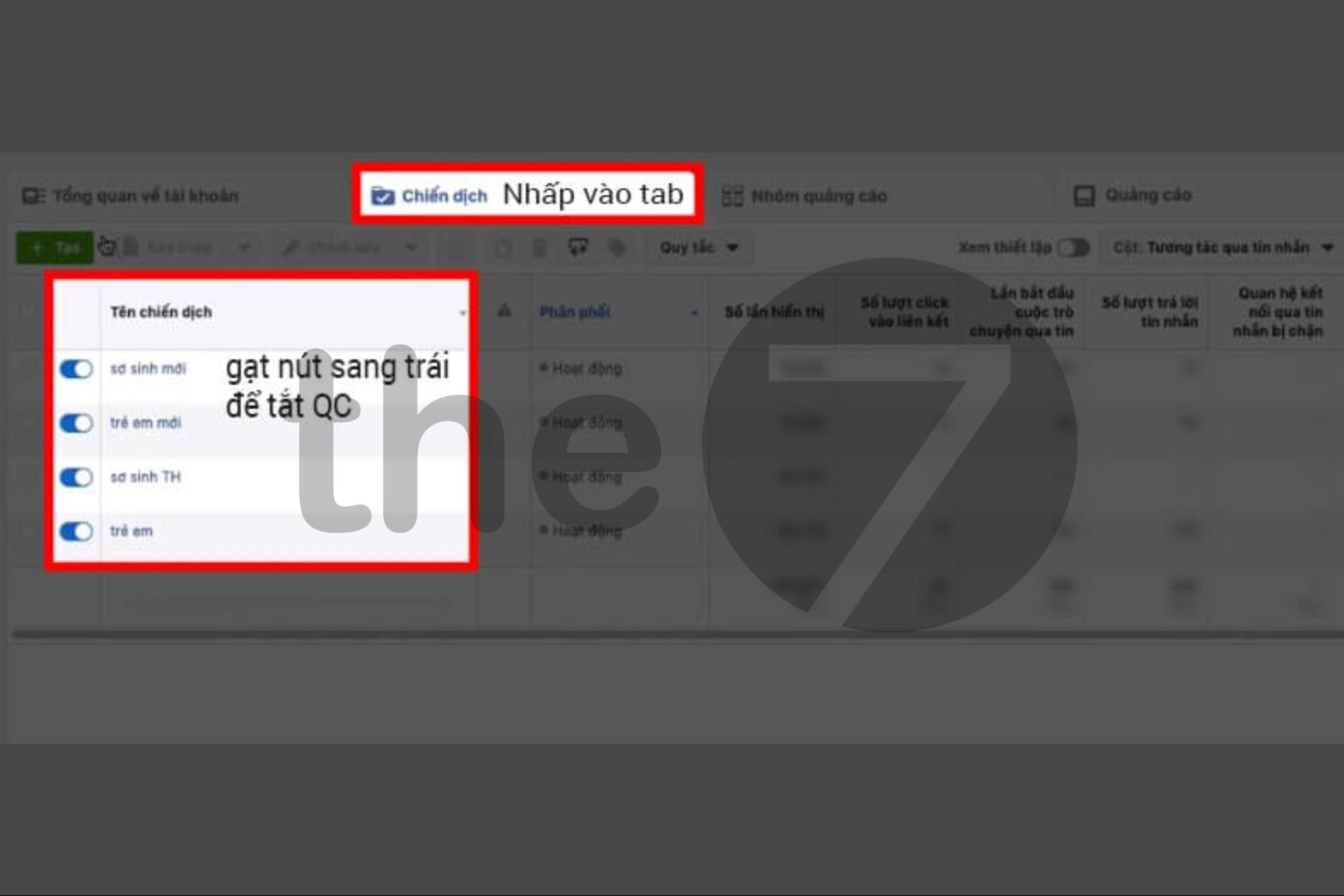 Cách dừng quảng cáo Facebook ở cấp độ chiến dịch