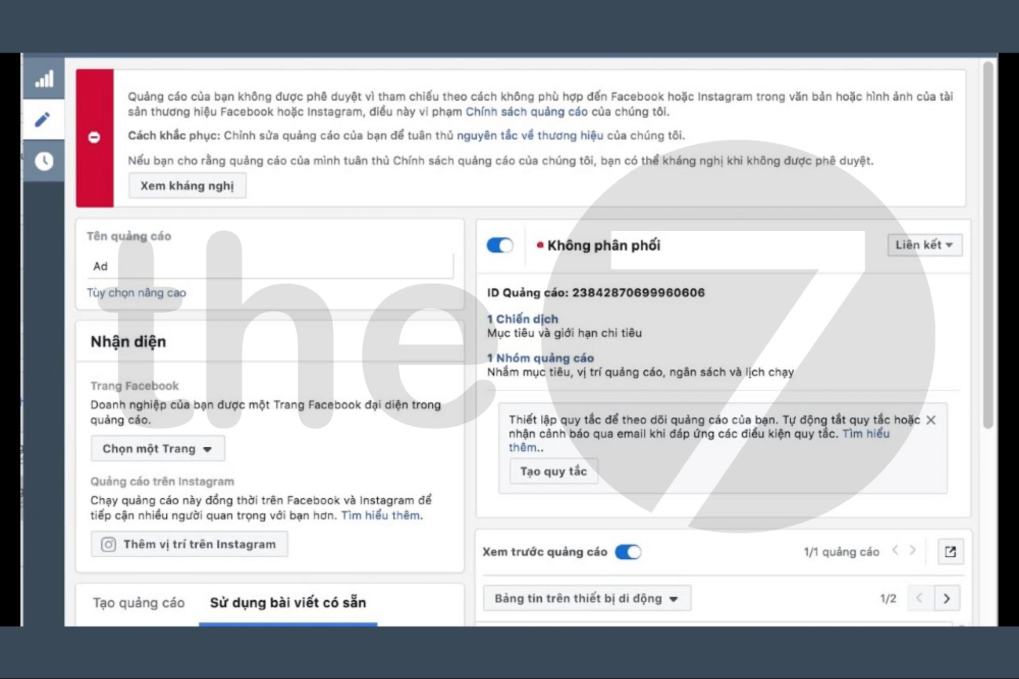 Nội dung vi phạm chính sách quảng cáo sẽ bị Facebook gắn cờ