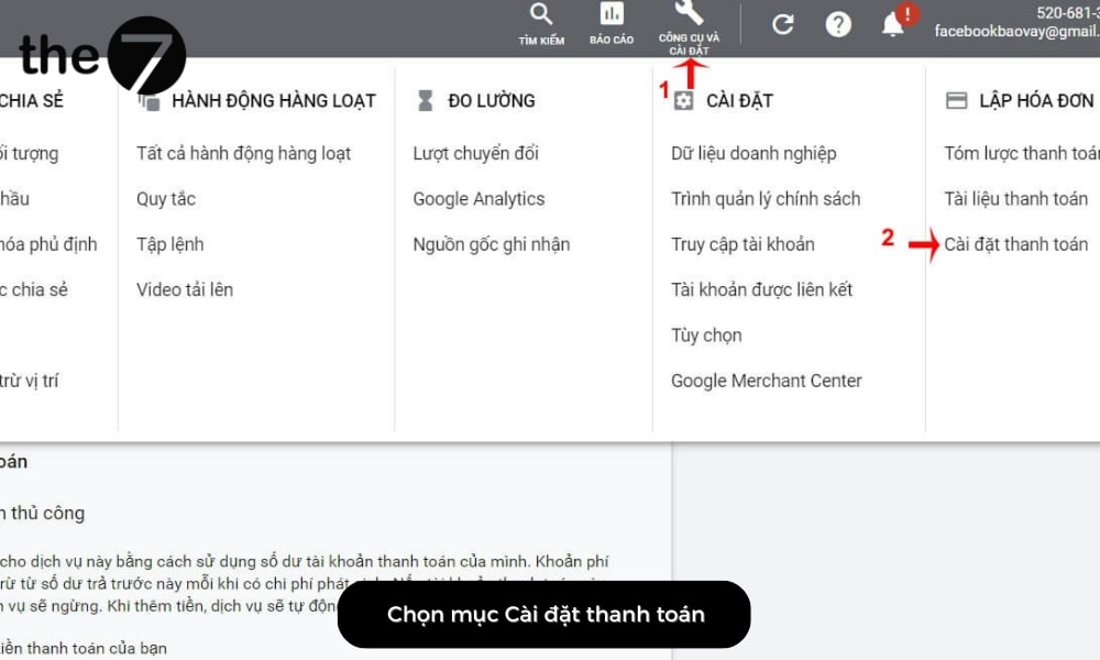 Click mục Phương thức thanh toán -> Thêm Phương thức thanh toán mới