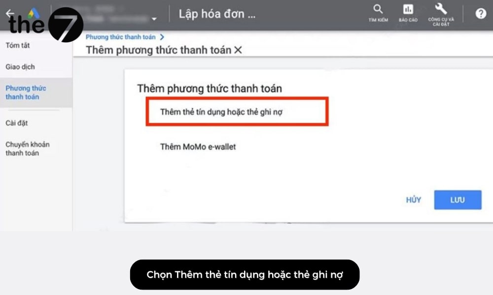 Nhập thông tin về thẻ thanh toán -> tích chọn Tôi đồng ý với…của Google Ads -> Gửi