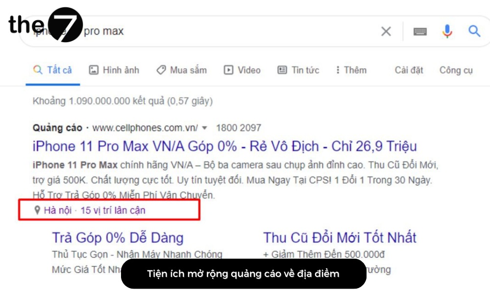 Tiện ích mở rộng vị trí