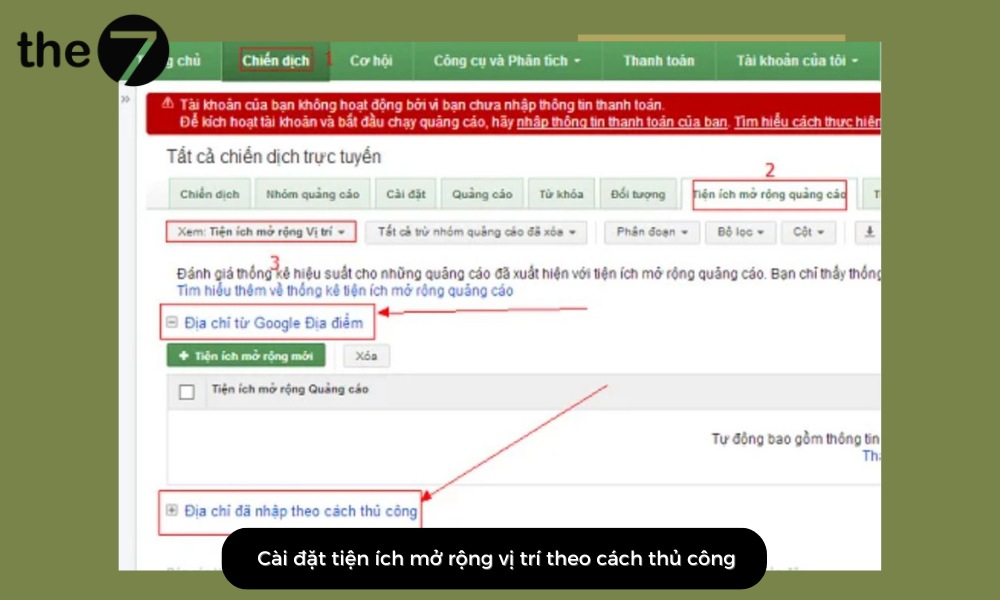 Cài đặt tiện ích mở rộng